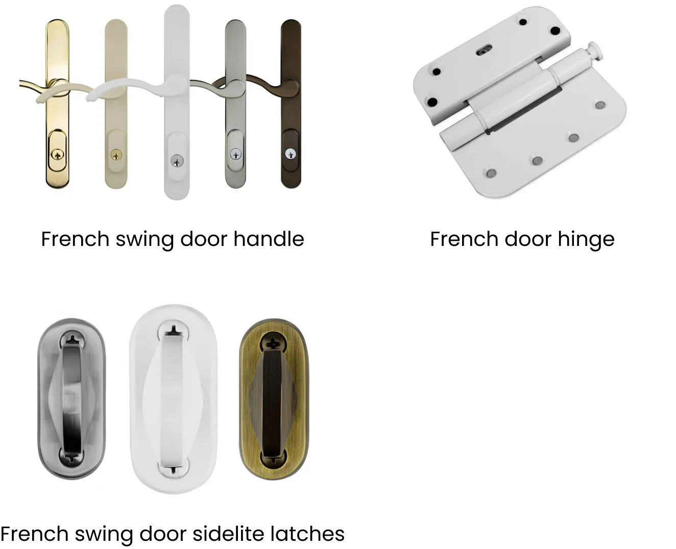 French swing door handle