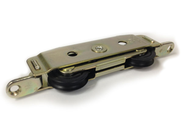 Nylon wheel roller in galvanized steel housings